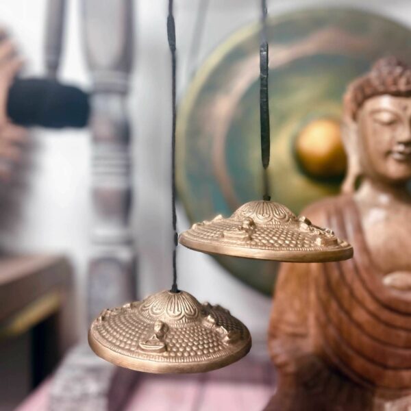 Tibetan Tingsha - Five Buddha - approx 9.5cm - Image 3