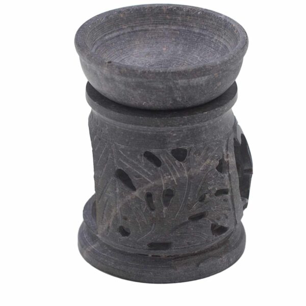 Small Soapstone Oil Burner 8cm - Om - Image 4