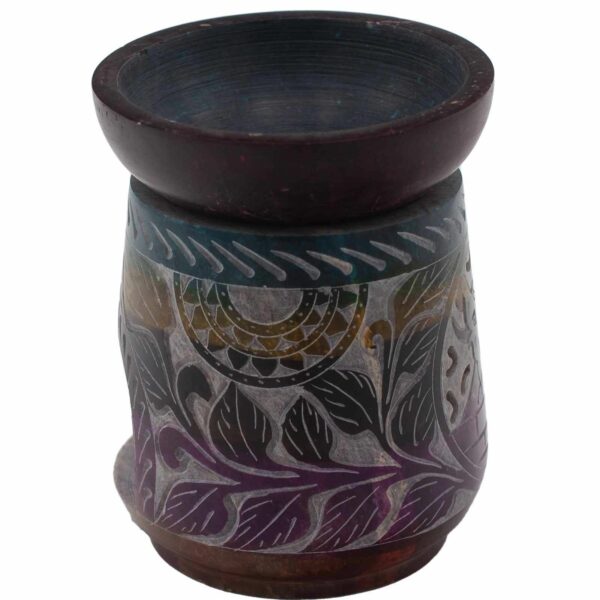 Large Soapstone Oil Burner 13x10cm - Elephant - Five Colours - Image 4