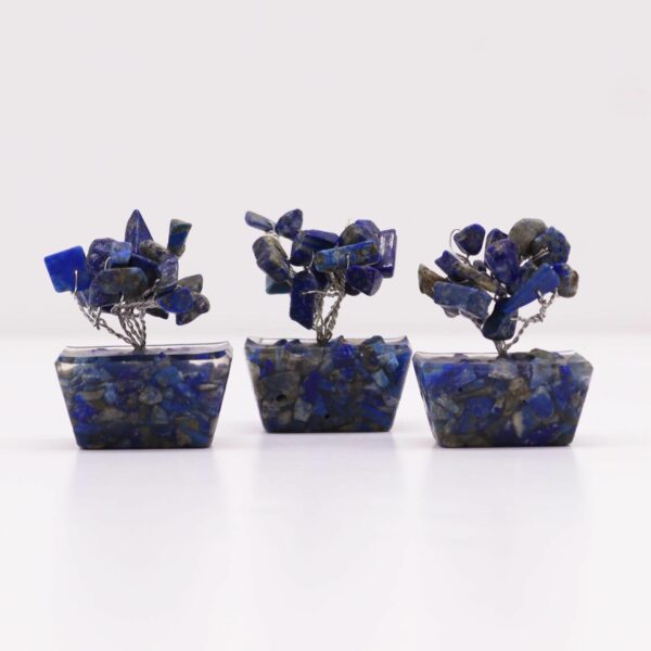 Mini Gemstone Tree On Orgonite Base - Sodalite (15 stones) - Image 2