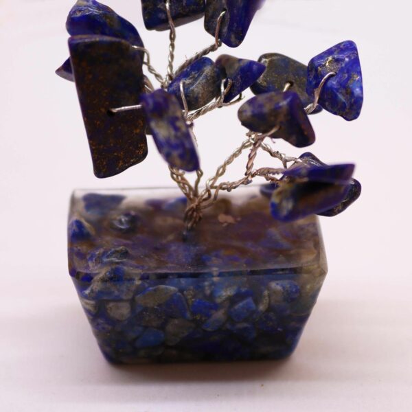 Mini Gemstone Tree On Orgonite Base - Sodalite (15 stones) - Image 5