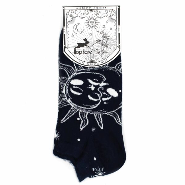 M/L Hop Hare Bamboo Socks Low (7.5-11.5) - Sun and Moon  - Image 2