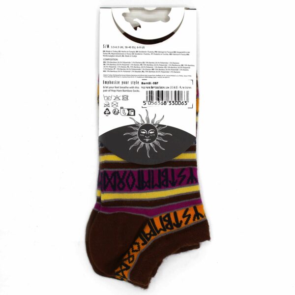 M/L Hop Hare Bamboo Socks Low (7.5-11.5) - Rune Stones - Image 3