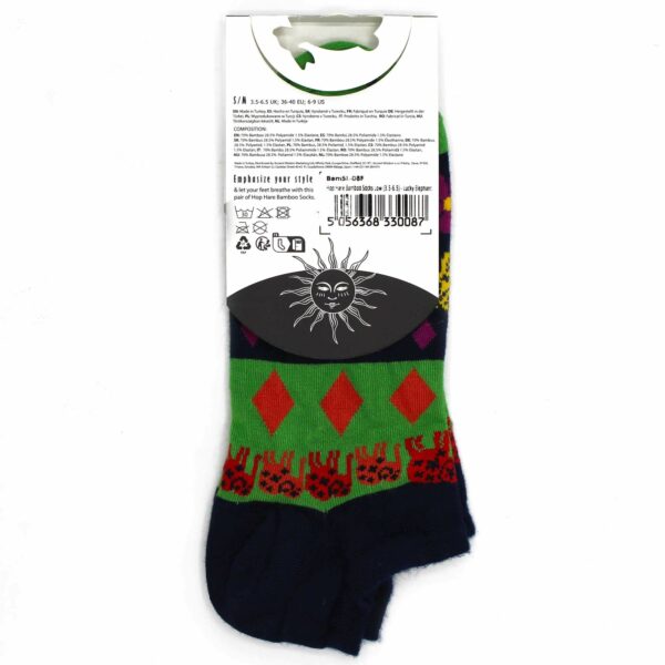 M/L Hop Hare Bamboo Socks Low (7.5-11.5) - Lucky Elephant - Image 3