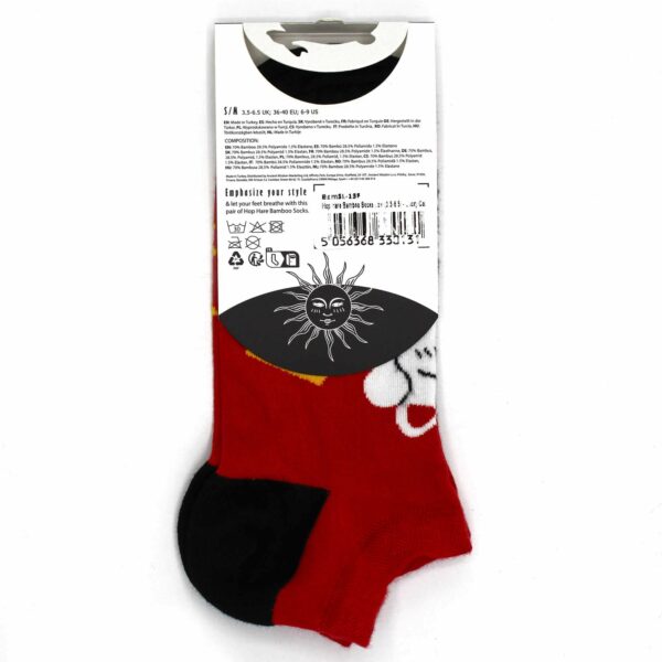 M/L Hop Hare Bamboo Socks Low (7.5-11.5) - Lucky Cat - Image 3