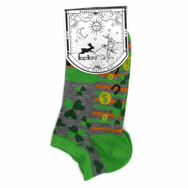 M/L Hop Hare Bamboo Socks Low (7.5-11.5) - Lucky Socks - Image 2