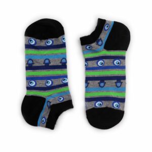 S/M Hop Hare Bamboo Socks Low (3.5-6.5) - Evil Eye & Hamsa