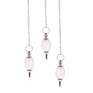 Lingam Shaped Gemstone Pendulum - Rock Quartz