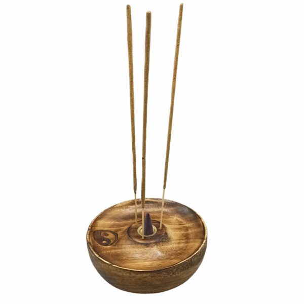 Incense Stick & Cone Burner Disc - Yin & Yang - Image 3