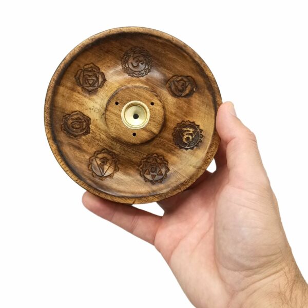 Incense Stick & Cone Burner Disc - 7 Chakra - Image 2