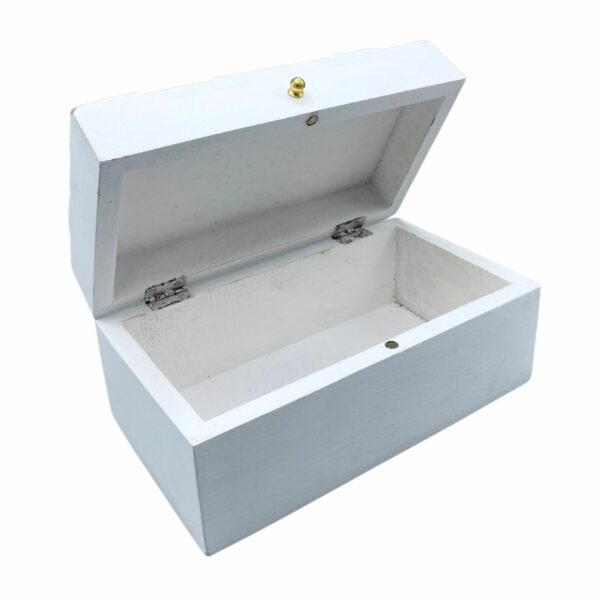 Vintage Deco - Multi Purpose Box - 22x12x10cm -  White Diamonds - Image 2