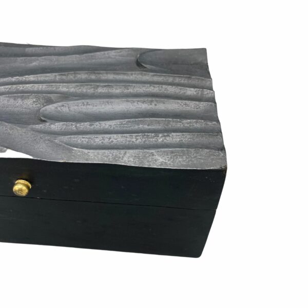 Vintage Deco - Multi Purpose Box - 22x12x10cm - Black Swirls - Image 2