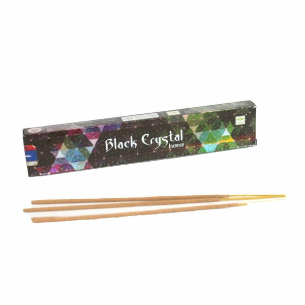Satya Black Crystal Incense - 15gram - Image 4