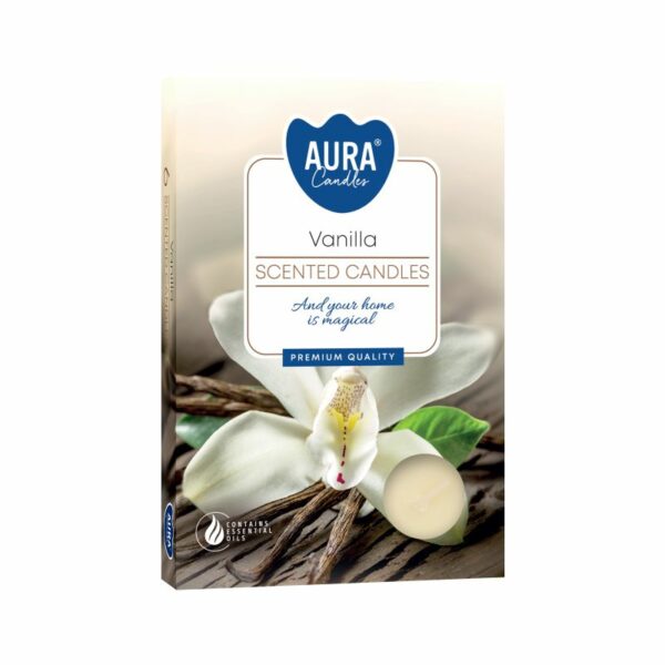 Set of 6 Scented Tealights - Vanilla - Image 2
