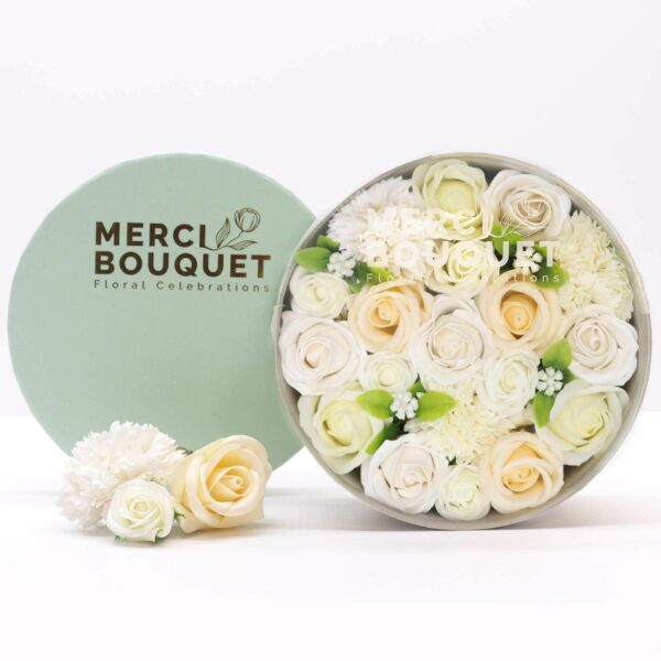 Round Box - Wedding Blessings - White & Ivory - Image 2
