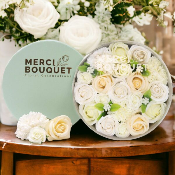 Round Box - Wedding Blessings - White & Ivory - Image 5