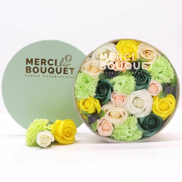 Round Box - Spring Celibrations - Yellow & Greens - Image 3