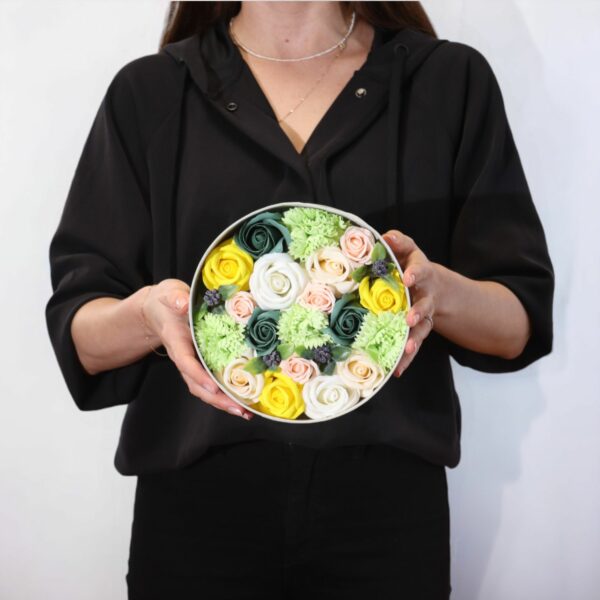Round Box - Spring Celibrations - Yellow & Greens - Image 5