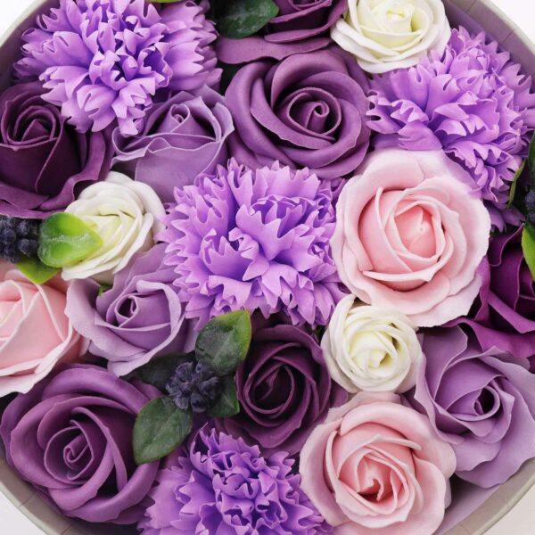 Round Box - Lavender Rose & Carnation - Image 4