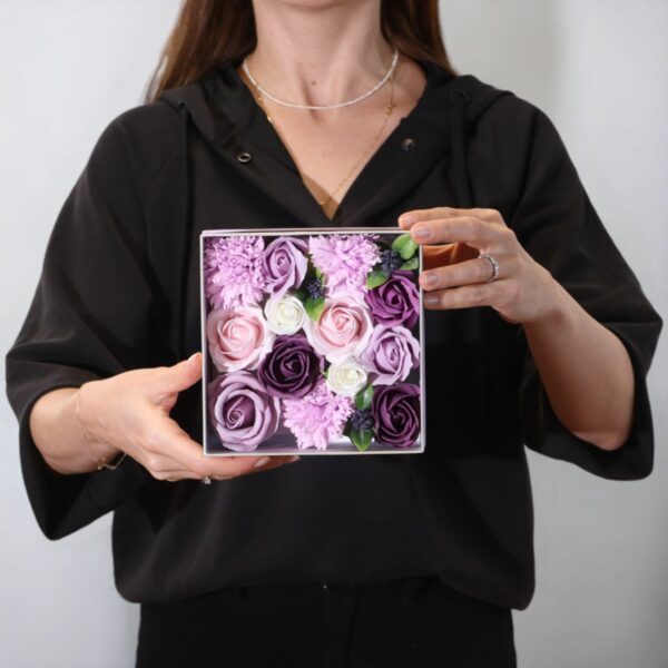 Square Box - Lavender Rose & Carnation - Image 8
