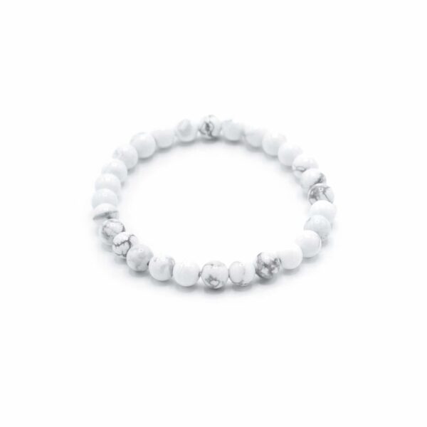 Gemstone Manifestation Bracelet - White Jasper - Peace - Image 3