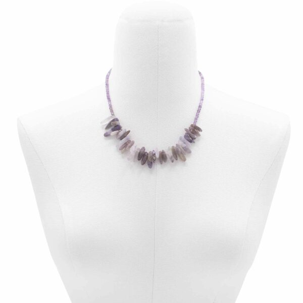 Longstone Gem Necklace - Amethyst - Image 2