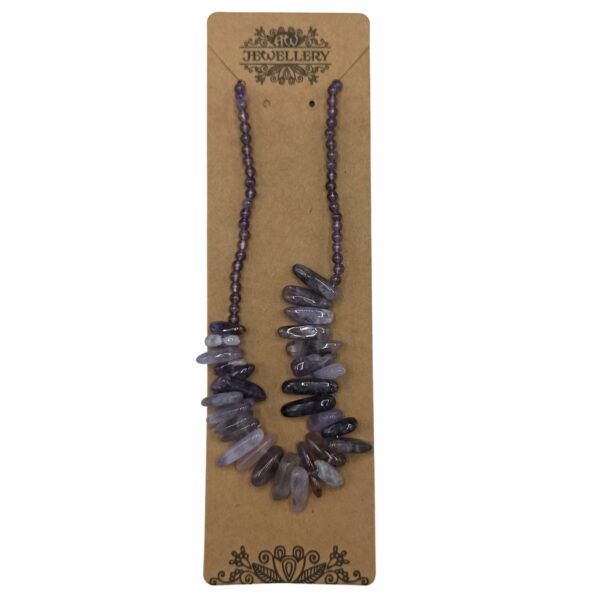 Longstone Gem Necklace - Amethyst - Image 3