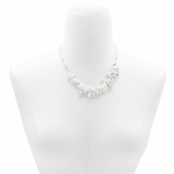 Longstone Gem Necklace - White Jasper - Image 2