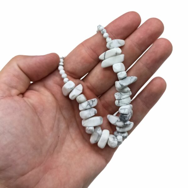 Longstone Gem Necklace - White Jasper - Image 4