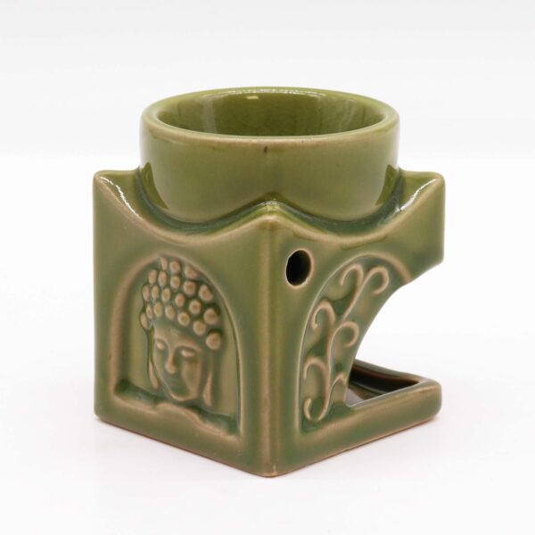 Square Buddha Burner - Light Jade - Image 2