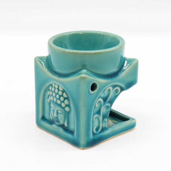 Square Buddha Burner - Soft Turquoise - Image 2