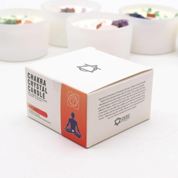Chakra Crystal Candles - Root Chakra - Image 3