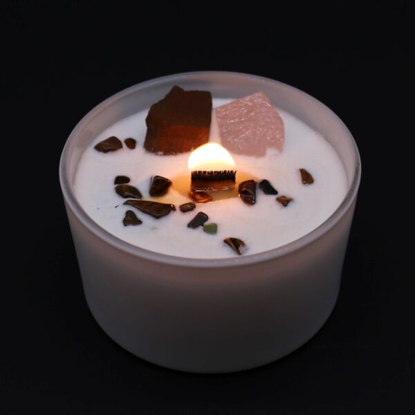 Chakra Crystal Candles - Sacred Chakra - Image 5