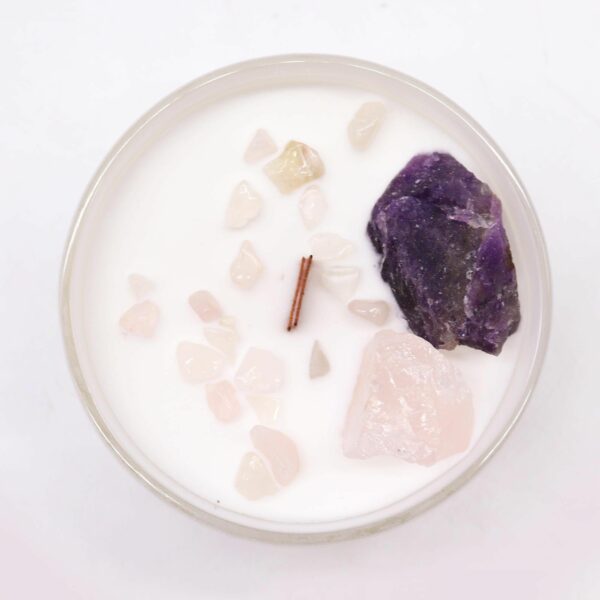Chakra Crystal Candles - Third Eye Chakra - Image 2