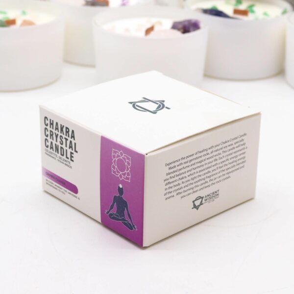 Chakra Crystal Candles - Crown Chakra - Image 3
