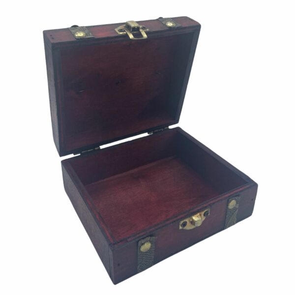 Square Tea Chest - Tan - Image 2
