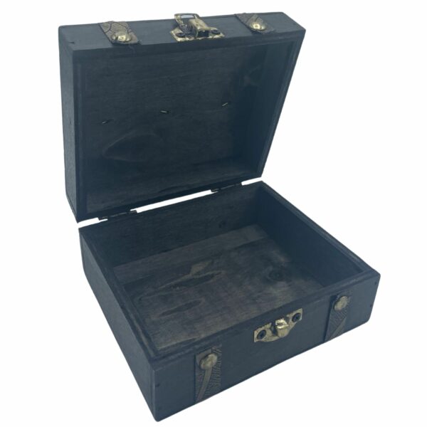 Square Tea Chest - Grey - Image 2
