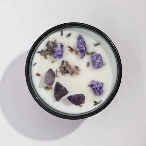 Hop Hare Crystal Magic Flower Candle - The Moon - Image 5