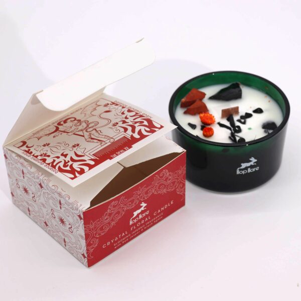 Hop Hare Crystal Magic Flower Candle - The Devil - Image 4