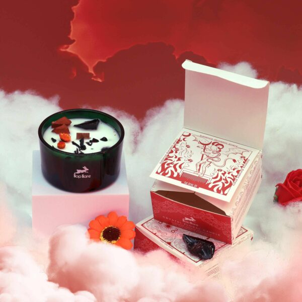 Hop Hare Crystal Magic Flower Candle - The Devil - Image 7