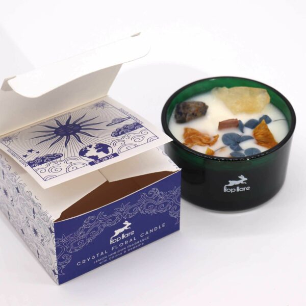 Hop Hare Crystal Magic Flower Candle - The Sun - Image 4