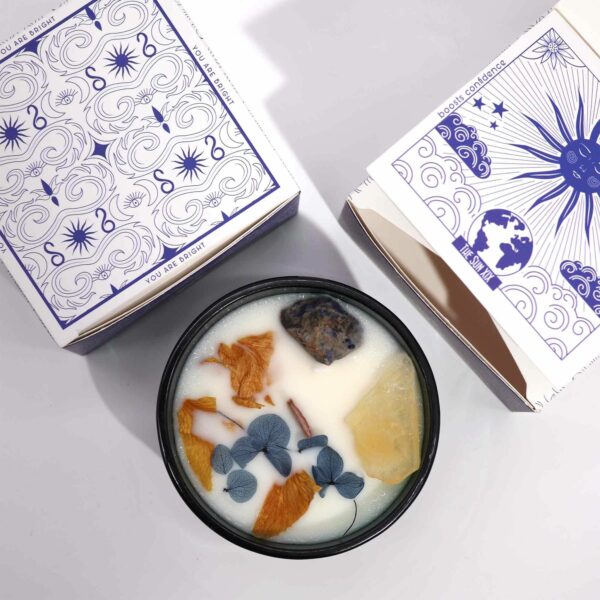 Hop Hare Crystal Magic Flower Candle - The Sun - Image 6
