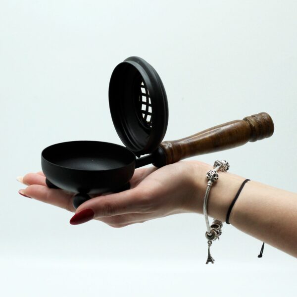 Med Iron Censer Incense Burner - Gold detail - Image 3