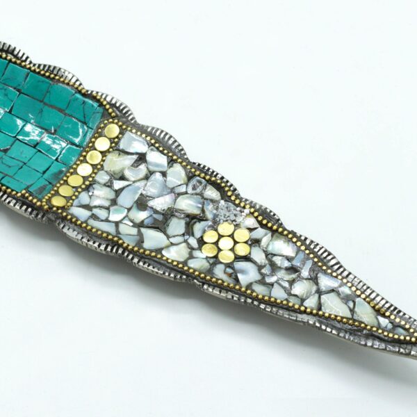 Buddha Long Leaf Tibetan Decor Incense Holder - Image 3