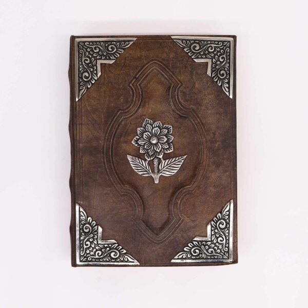 Heafty Red Tan Book - Zinc Rose Decor - 200 Deckle Edges Pages - 26x18cm - Image 2