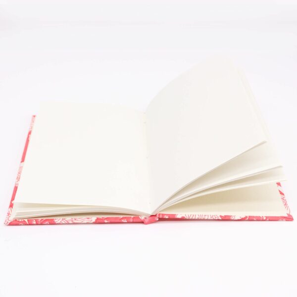 Cotton Bound Notebooks 20x15cm - 96 pages - Pink Floral - Image 2