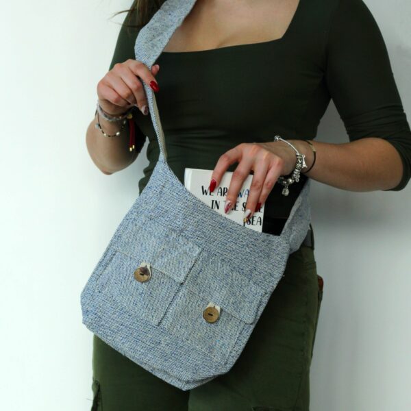 Natural Tones Two Pocket Bags - Comp Denim - Medium - Image 3