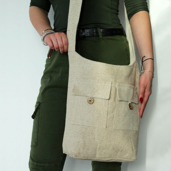 Natural Tones Two Pocket Bags - Natural - Large - Image 3
