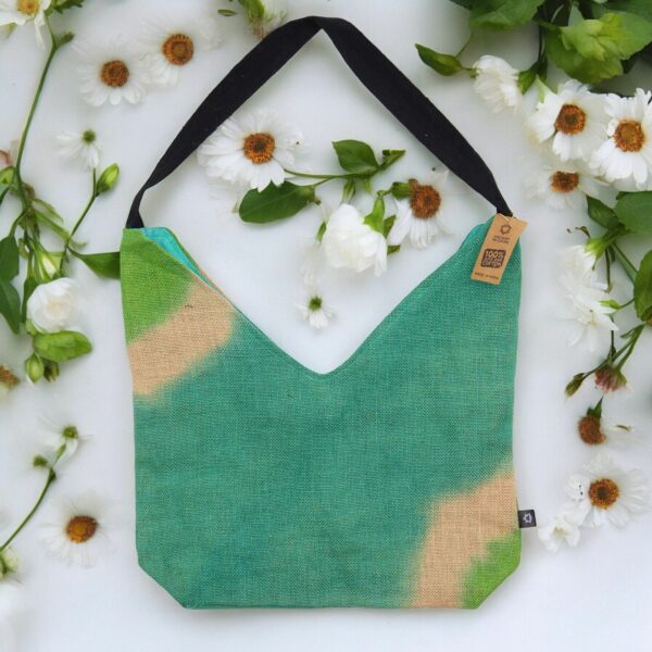 Soft Blend Shoulder Tote - Teal - Image 2