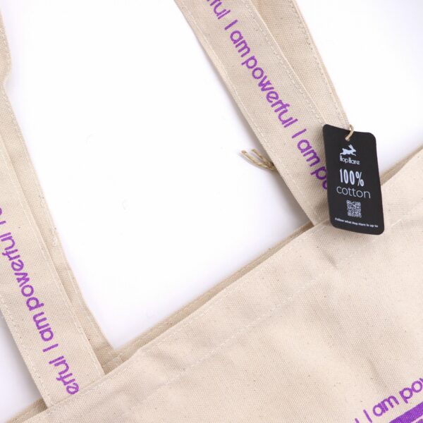 Hop Hare Tote Bag - I am Powerful - Image 2